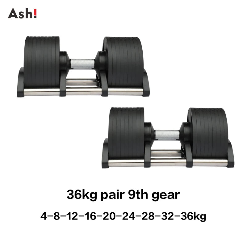 Adjustable Dumbbell Pair Up To 50kg Home Gym