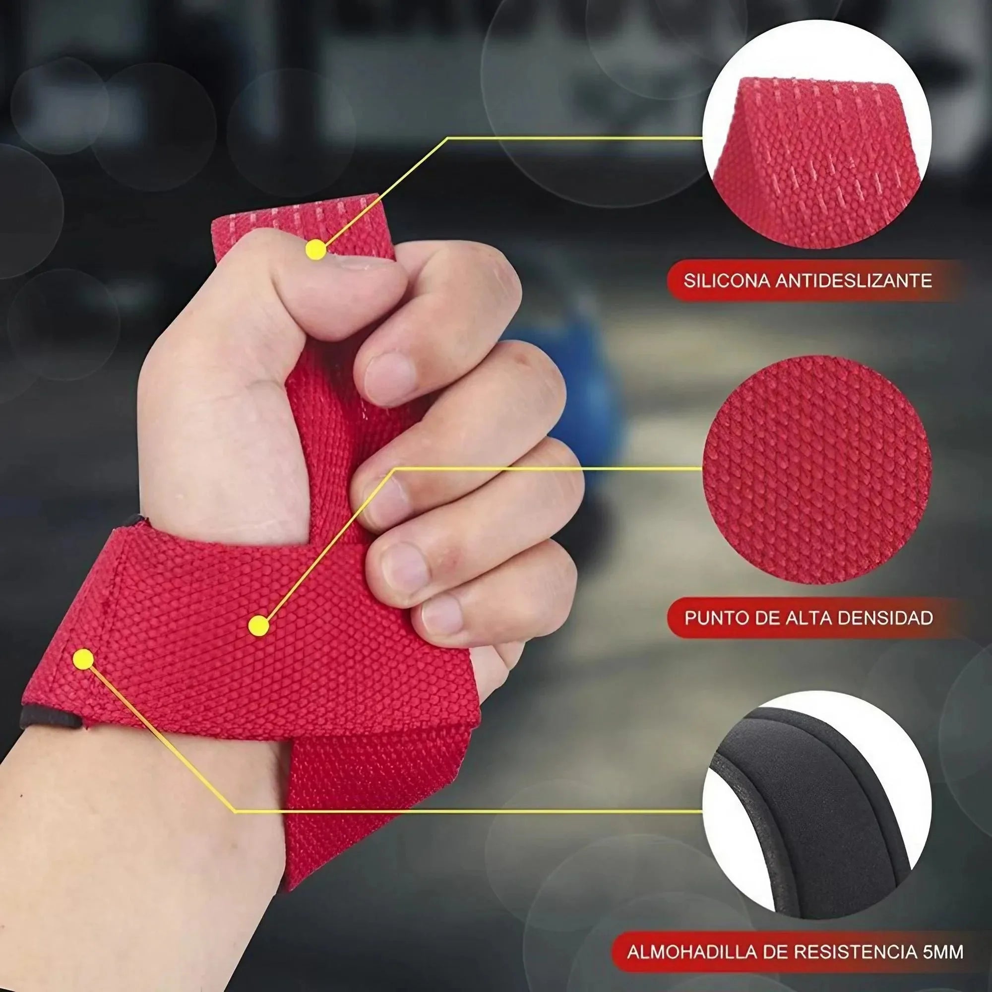 Heavy Duty Cotton Wrist Lifting Straps With Padding