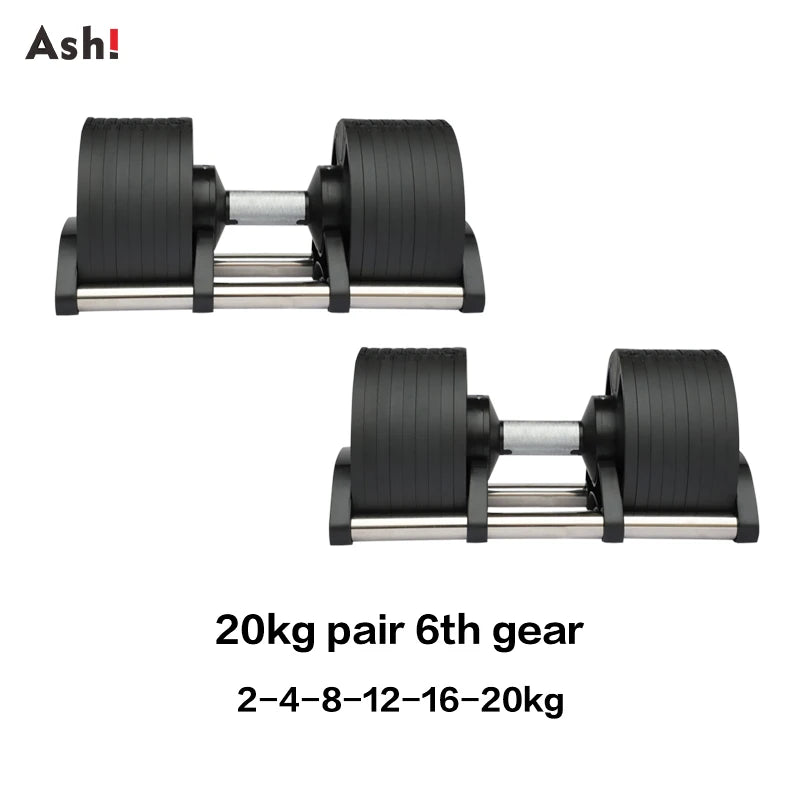 Adjustable Dumbbell Pair Up To 50kg Home Gym