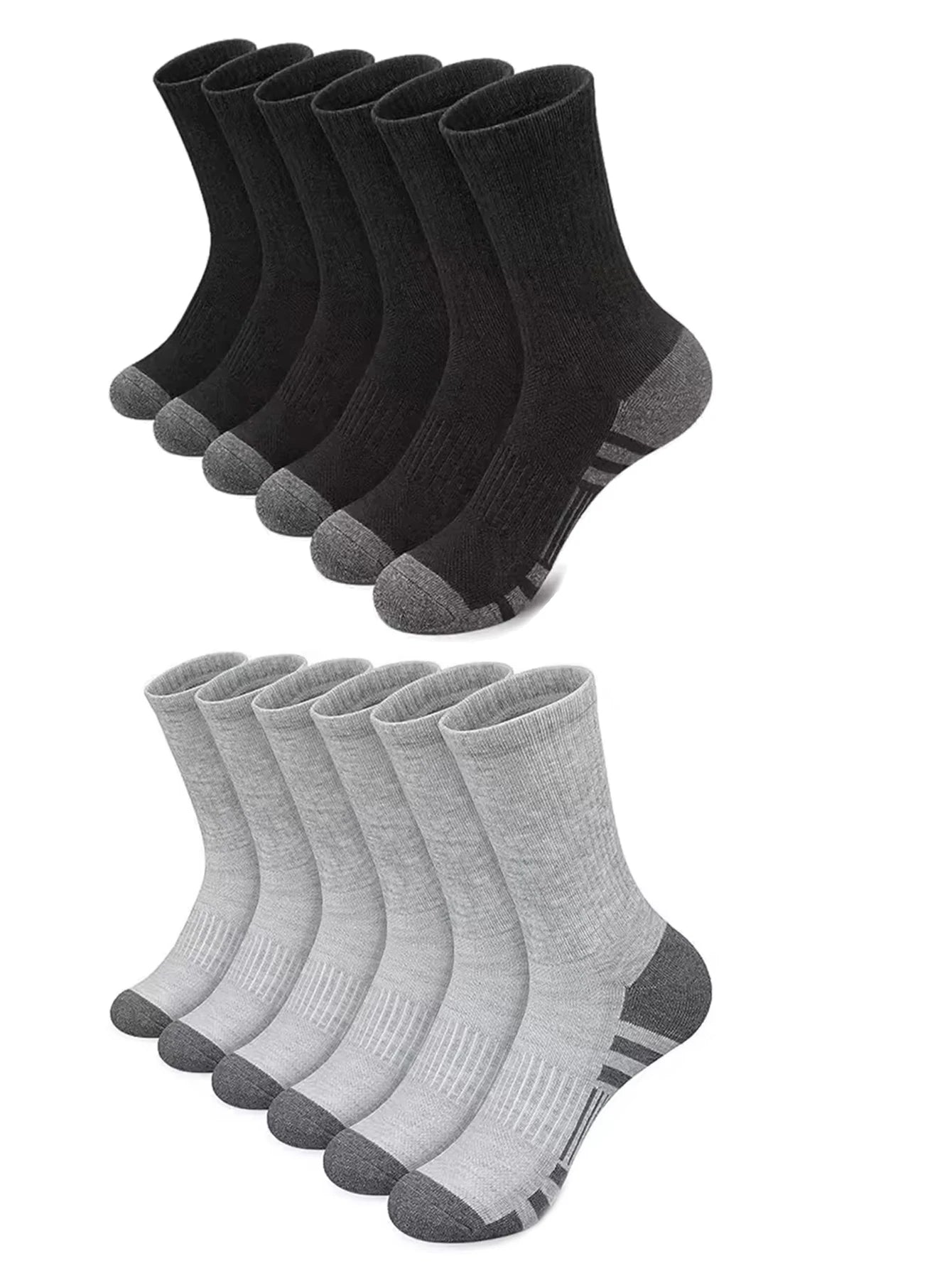 Men's 12 Pair Outdoor Sports Football Grip Socks