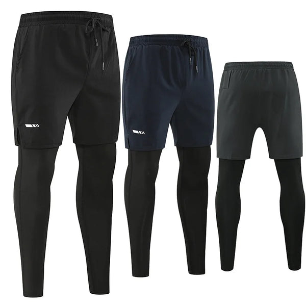 Men's Quick Dry Compression Pants For Running Cycling