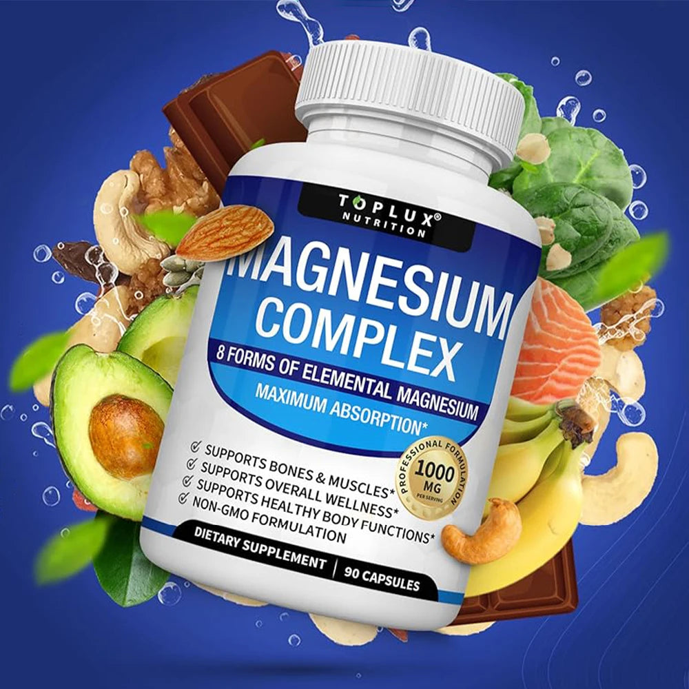 8 Element Magnesium Complex With Glycinate Citrate Malate Taurate