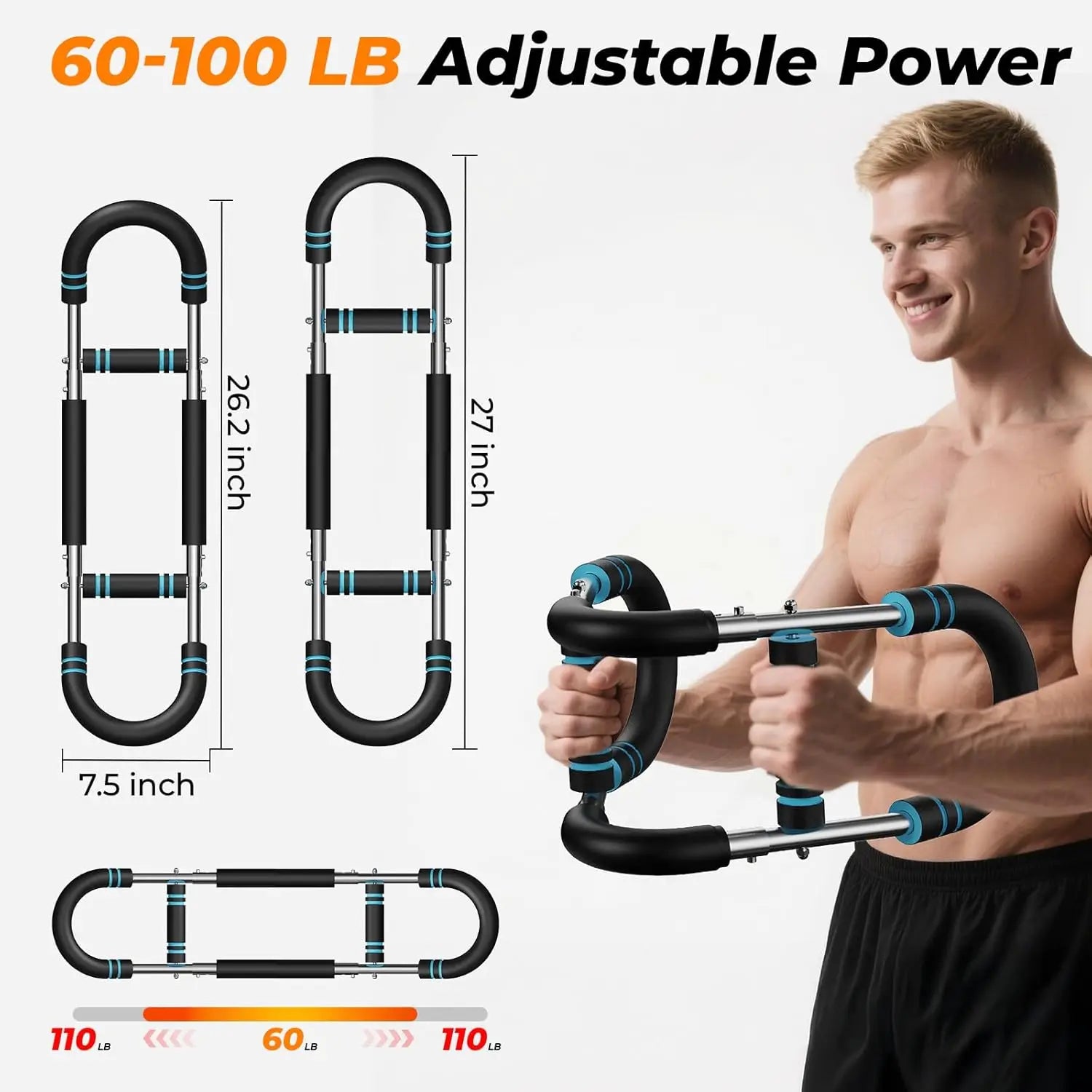 U Shape Power Twister Arm Trainer With Grips