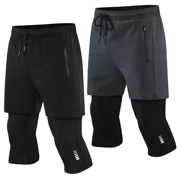 Men's 2 In 1 Quick Dry Sports Pants