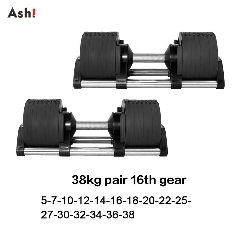 Adjustable Dumbbell Pair Up To 50kg Home Gym