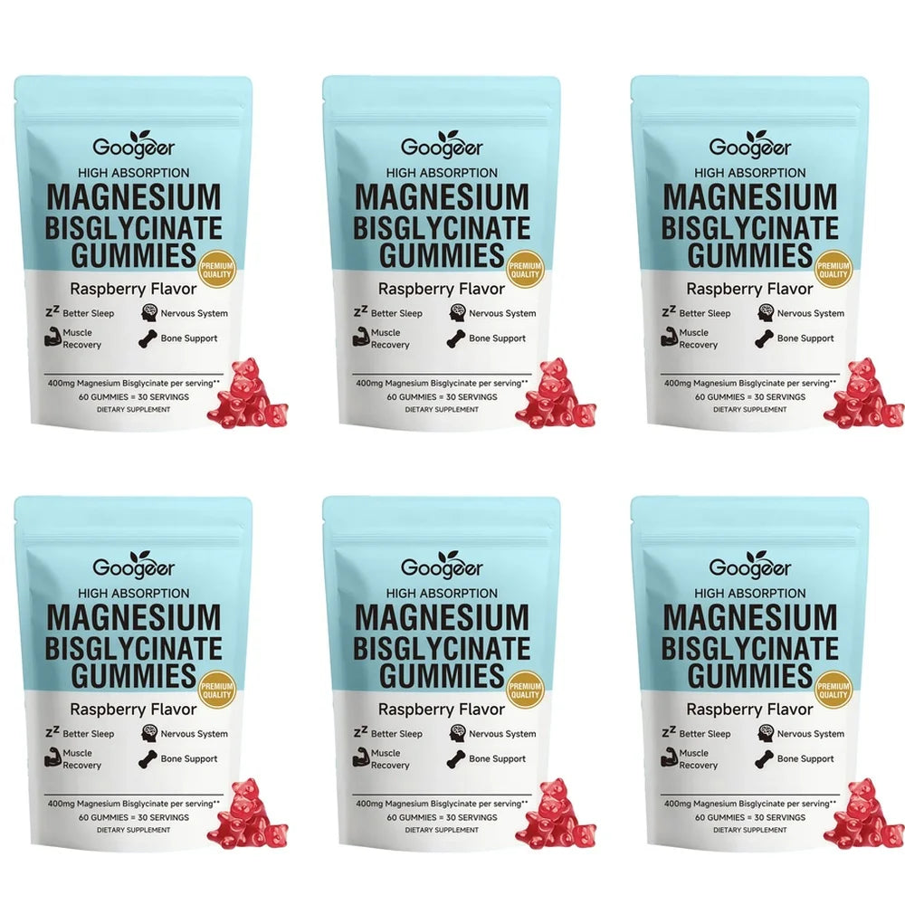 Magnesium Bisglycinate - 60 Raspberry Gummies