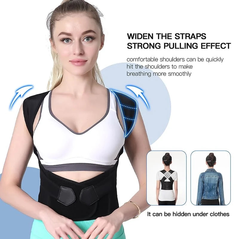 Upgraded Adjustable Back Brace For Full Posture Support