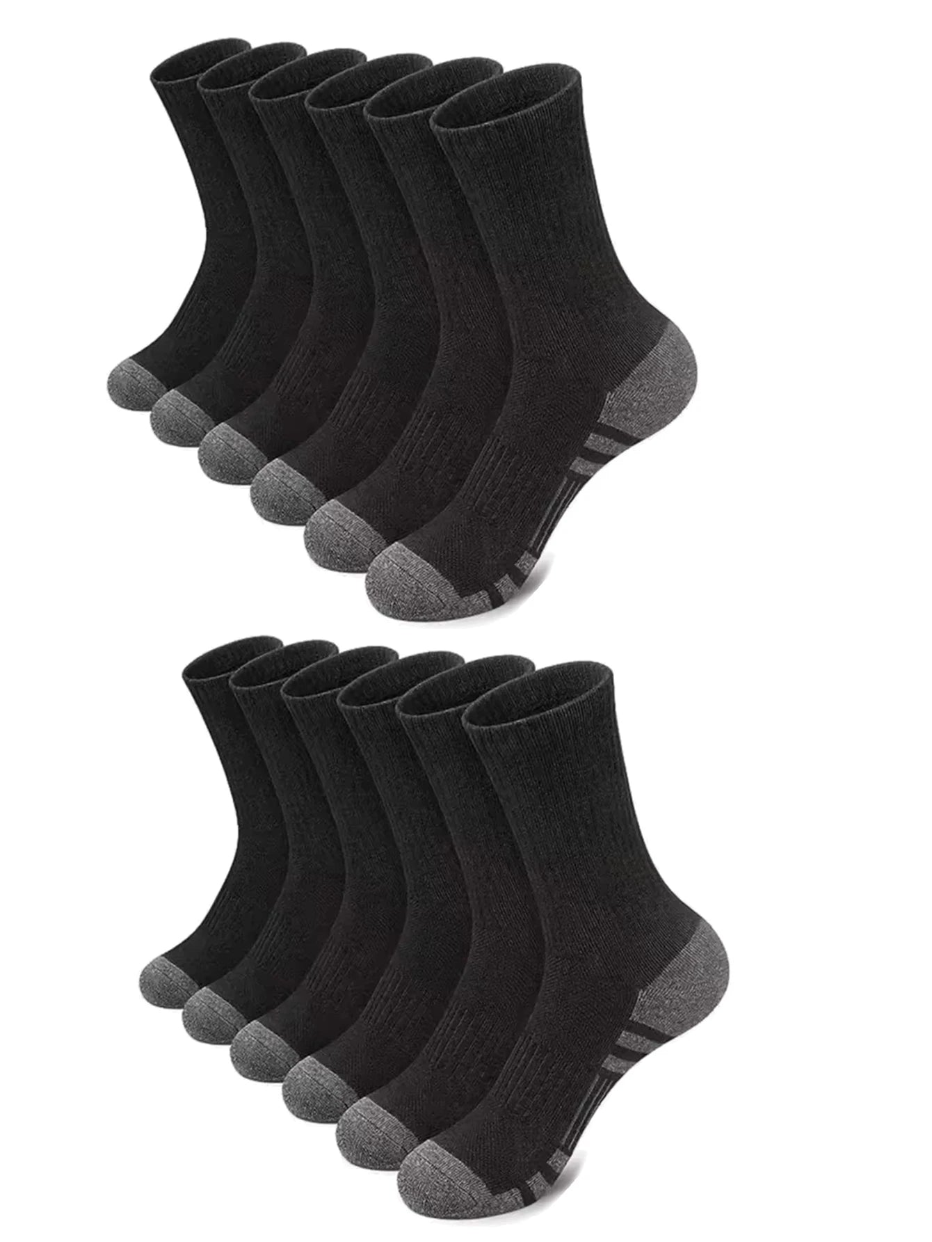 Men's 12 Pair Outdoor Sports Football Grip Socks