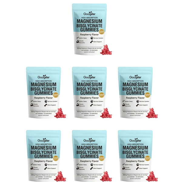 Magnesium Bisglycinate - 60 Raspberry Gummies