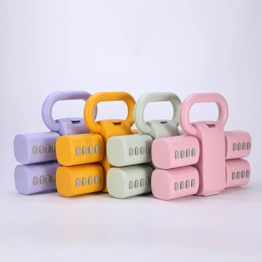 Adjustable 2 In 1 Dumbbell Kettlebell Home Trainer