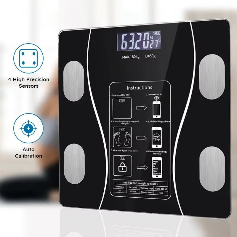 Smart Body Fat Scale For Home Fitness Tracking