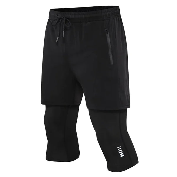 Men's 2 In 1 Quick Dry Sports Pants