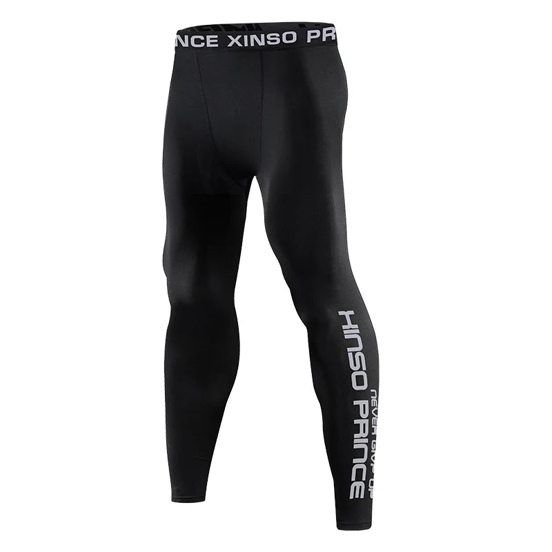Men's Quick Dry Compression Pants For Running Workouts