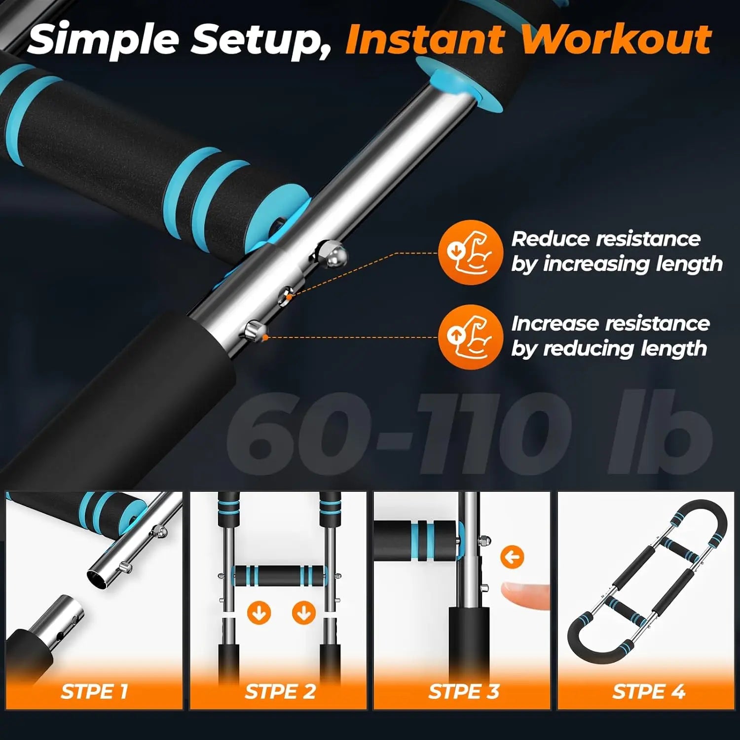 U Shape Power Twister Arm Trainer With Grips