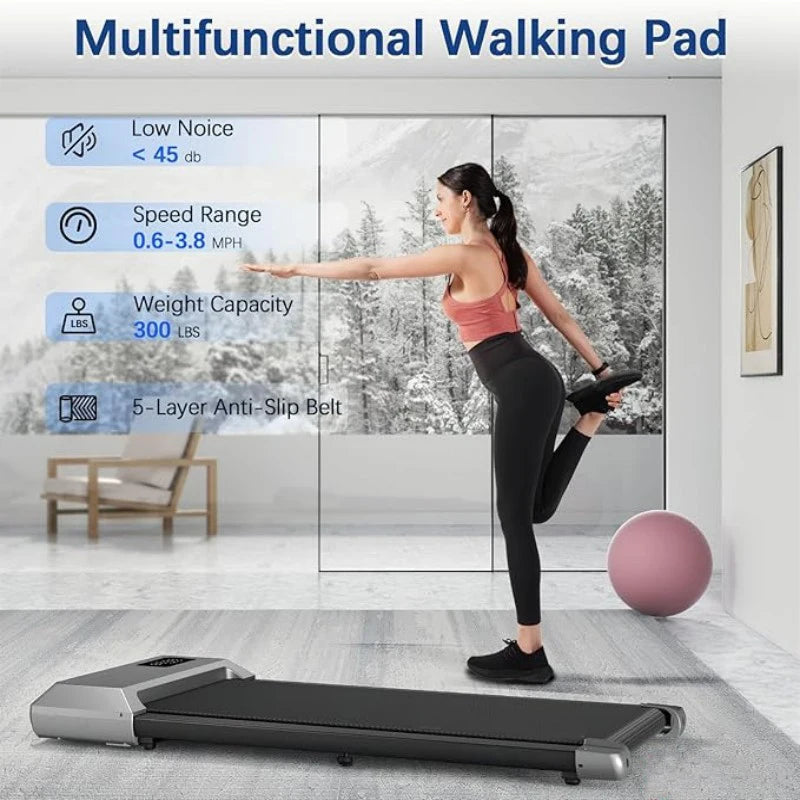 300lb 2.5HP 2 In 1 Home Treadmill Machine