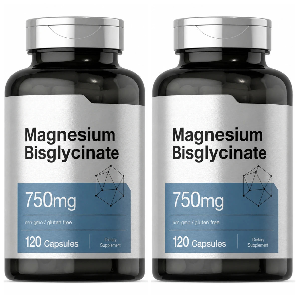 Magnesium Bisglycinate 750mg Capsules For Relaxation Bone Health