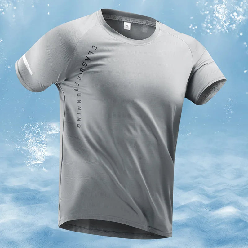Men's Oversized Dry Fit Running Sports Training T-Shirt