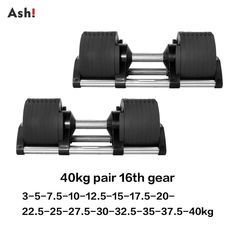 Adjustable Dumbbell Pair Up To 50kg Home Gym
