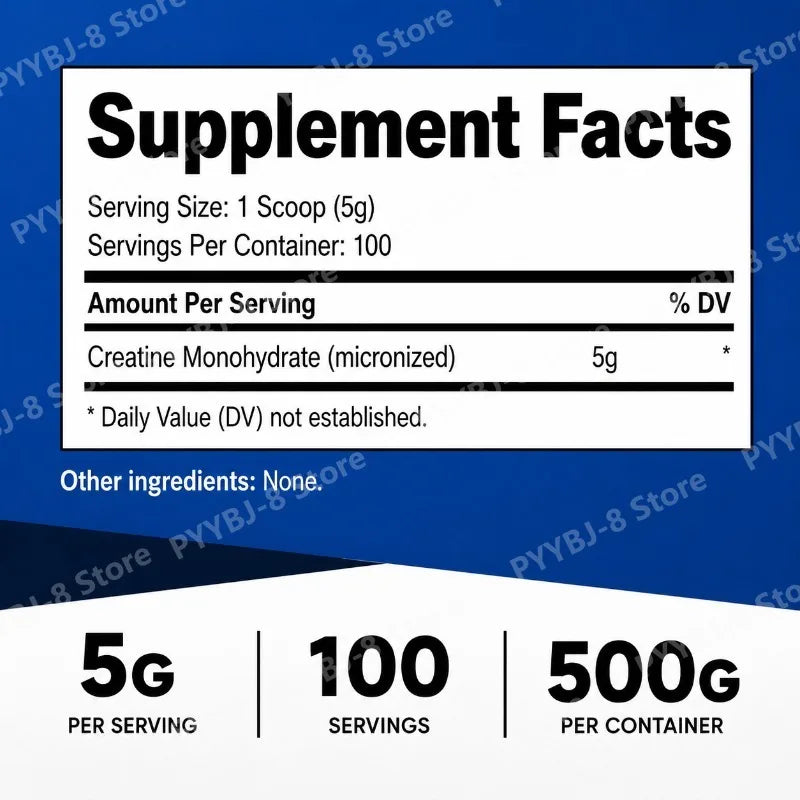 500g Creatine Monohydrate Powder For Strength Sports Performance