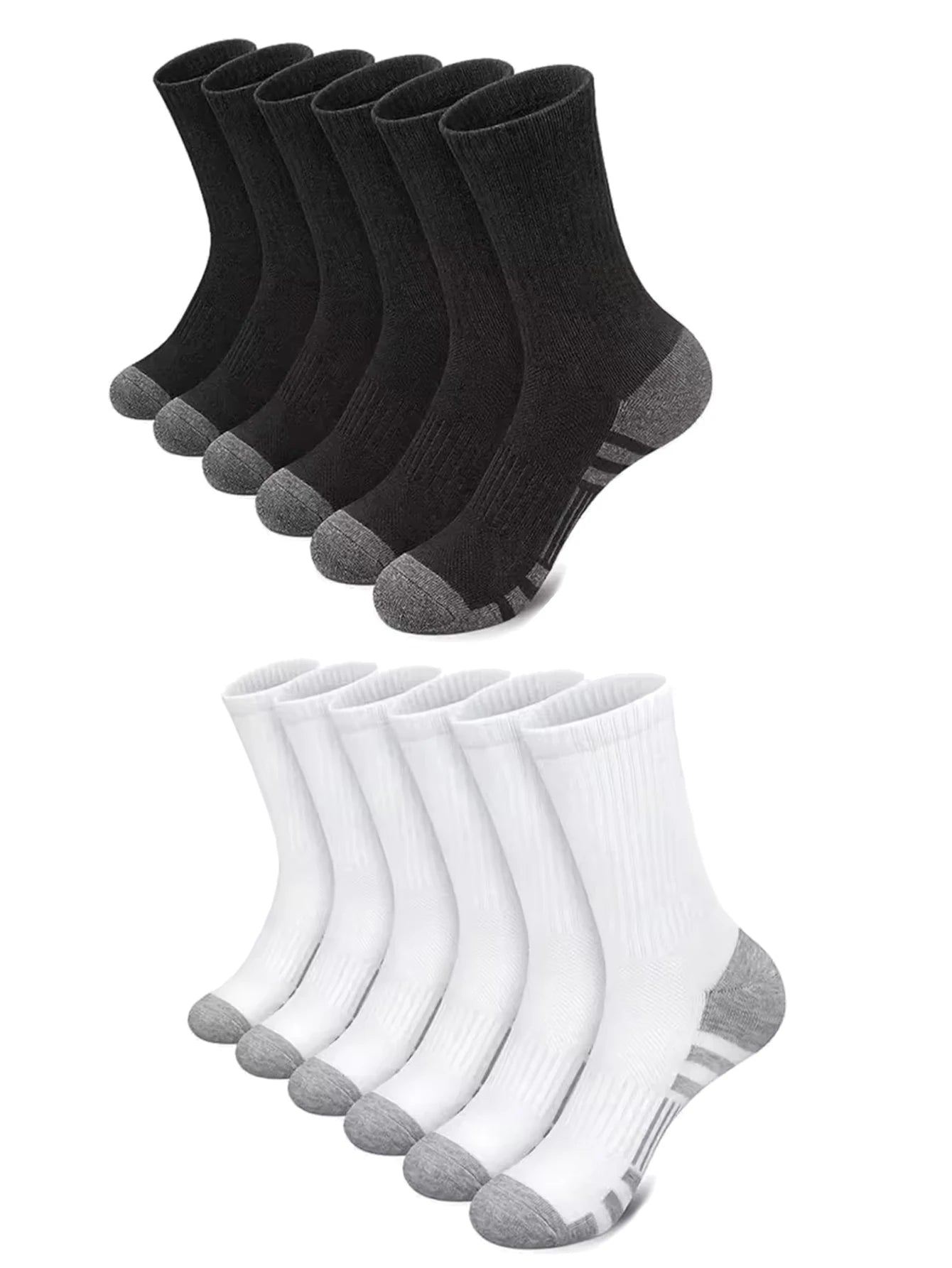 Men's 12 Pair Outdoor Sports Football Grip Socks
