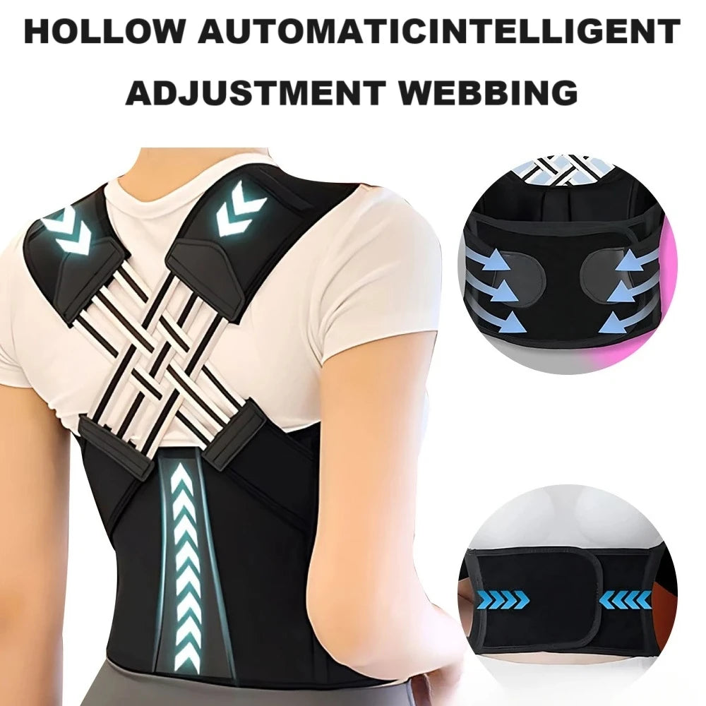 Upgraded Adjustable Back Brace For Full Posture Support