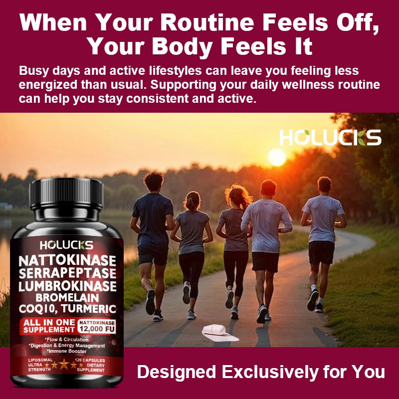 Nattokinase Supplement For Healthy Blood Flow And Circulation
