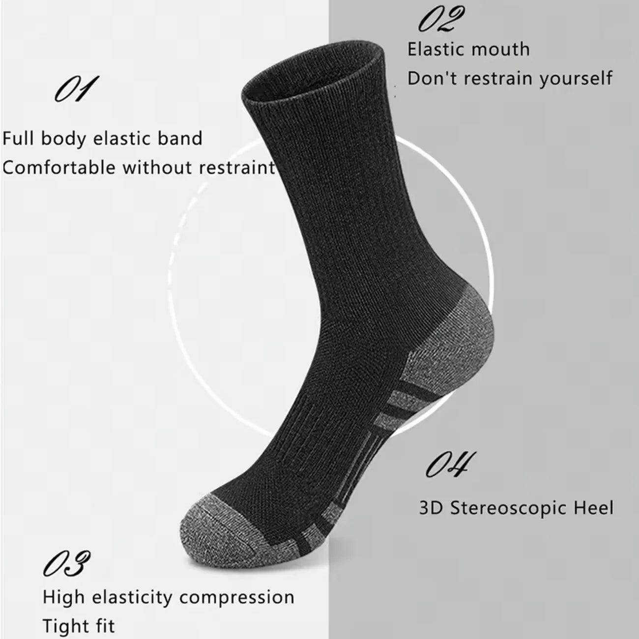 Men's 12 Pair Outdoor Sports Football Grip Socks