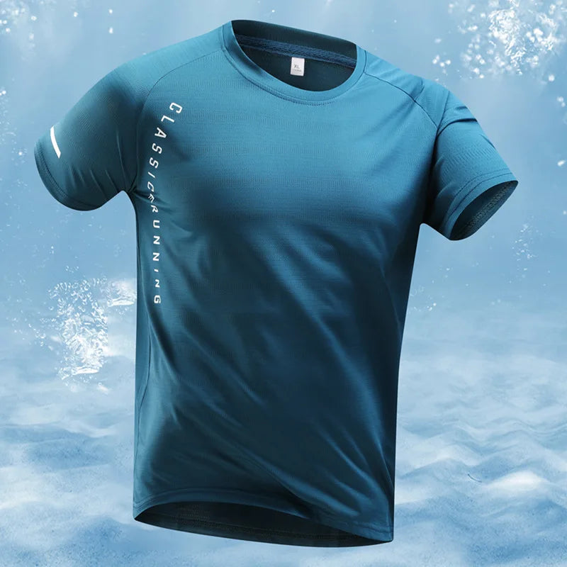 Men's Oversized Dry Fit Running Sports Training T-Shirt