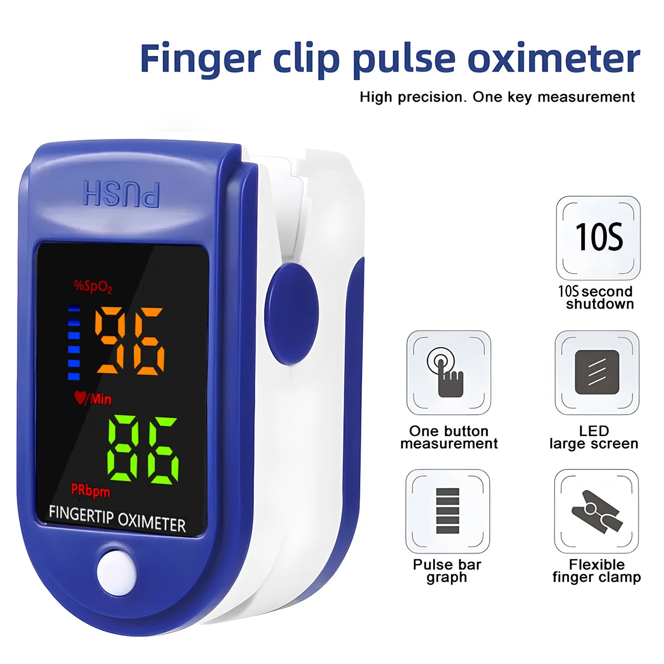 Digital Non Contact Forehead Thermometer And Pulse Oximeter