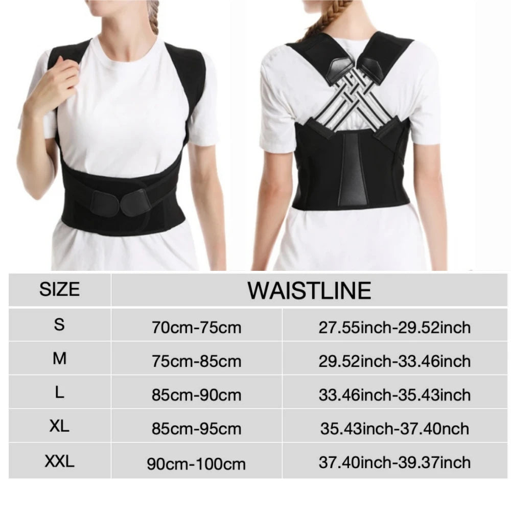 Upgraded Adjustable Back Brace For Full Posture Support