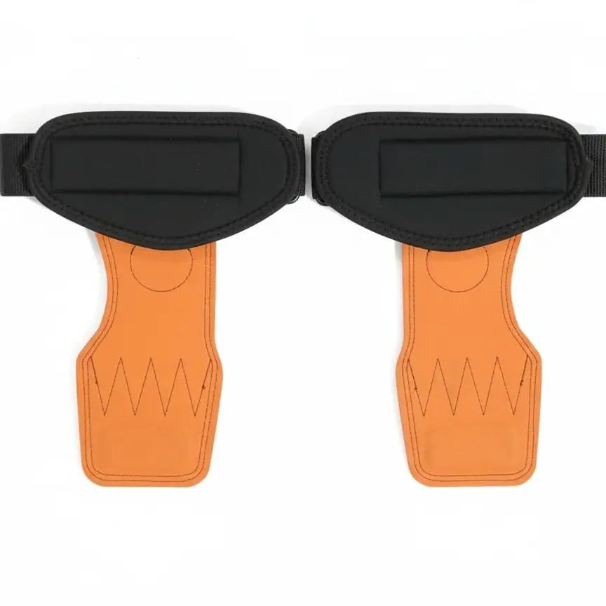 Leather Weightlifting Gloves With Wrist Straps For Deadlifts