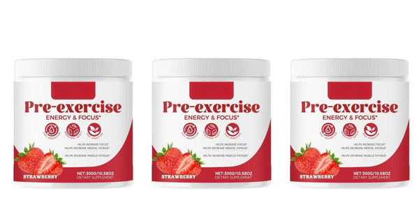 Strawberry Pre Workout Powder For Energy Focus Recovery