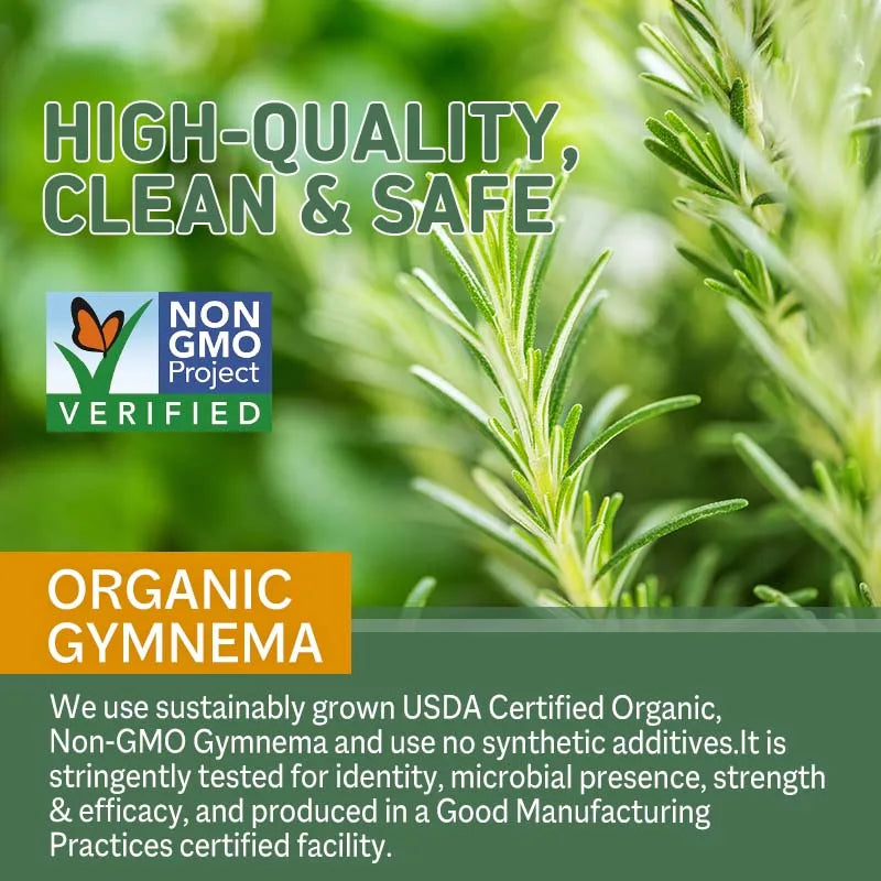 Organic Gymnema Non GMO Supplement For Digestive Wellness